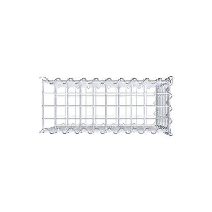 Gabion rapporté type 2 50 cm x 40 cm x 20 cm (L x H x P), mailles 5 cm x 5 cm, spirale