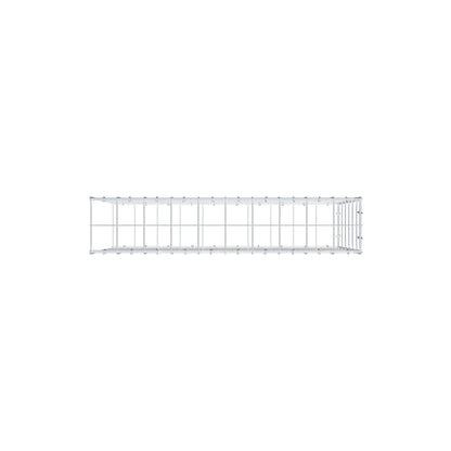 Monteret gabion type 2 100 cm x 60 cm x 20 cm (L x H x D), maskestørrelse 10 cm x 10 cm, C-ring