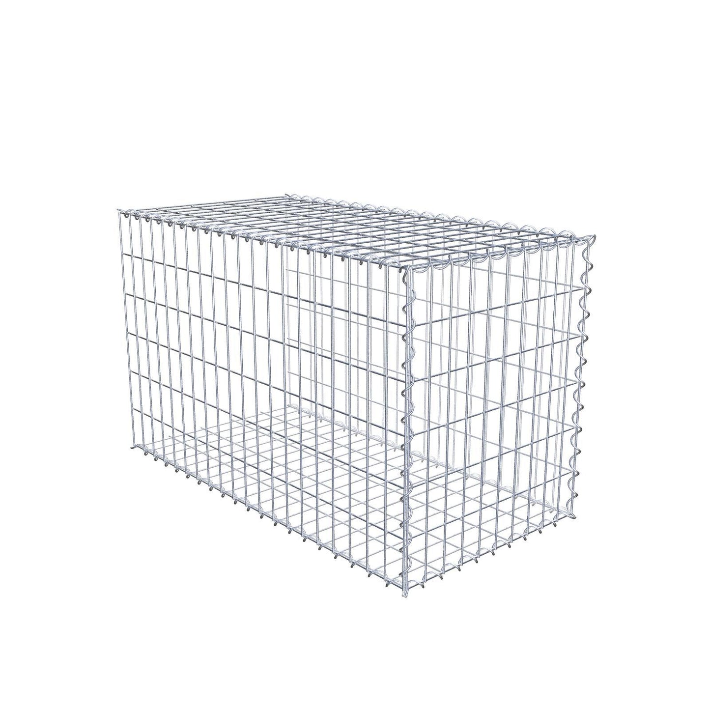 Anbaugabione Typ 2 100 cm x 60 cm x 50 cm (L x H x T), Maschenweite 5 cm x 10 cm, Spirale