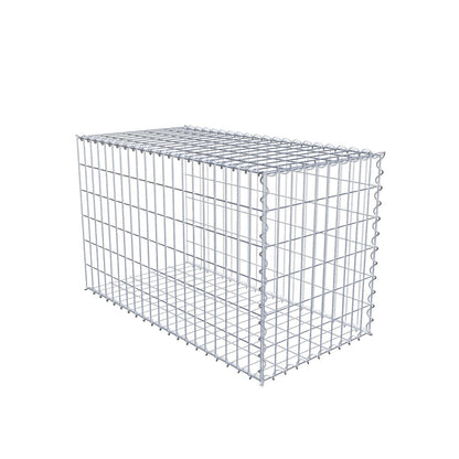 Anbaugabione Typ 2 100 cm x 60 cm x 50 cm (L x H x T), Maschenweite 5 cm x 10 cm, Spirale