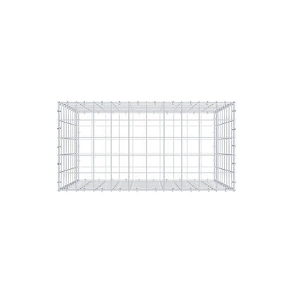 Gabione 100 cm x 90 cm x 50 cm (L x H x T), Maschenweite 10 cm x 10 cm, C-Ring