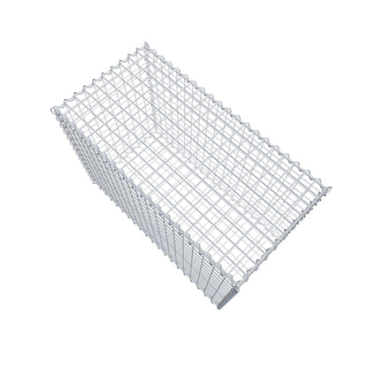 Gabbione 100 cm x 70 cm x 50 cm (L x H x P), maglia 5 cm x 5 cm, spirale