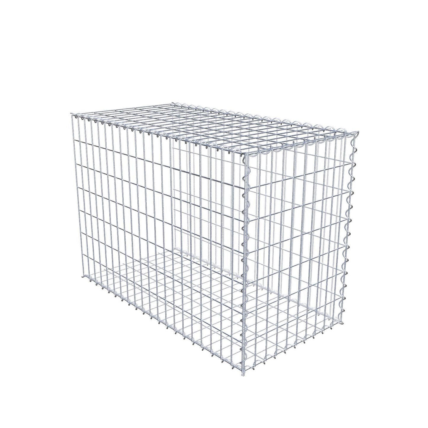 Gabbione aggiuntivo tipo 2 100 cm x 70 cm x 50 cm (L x H x P), dimensione maglia 5 cm x 10 cm, a spirale