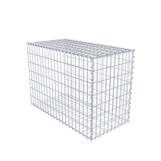 Gabion rapporté type 2 100 cm x 70 cm x 50 cm (L x H x P), mailles 5 cm x 10 cm, spirale