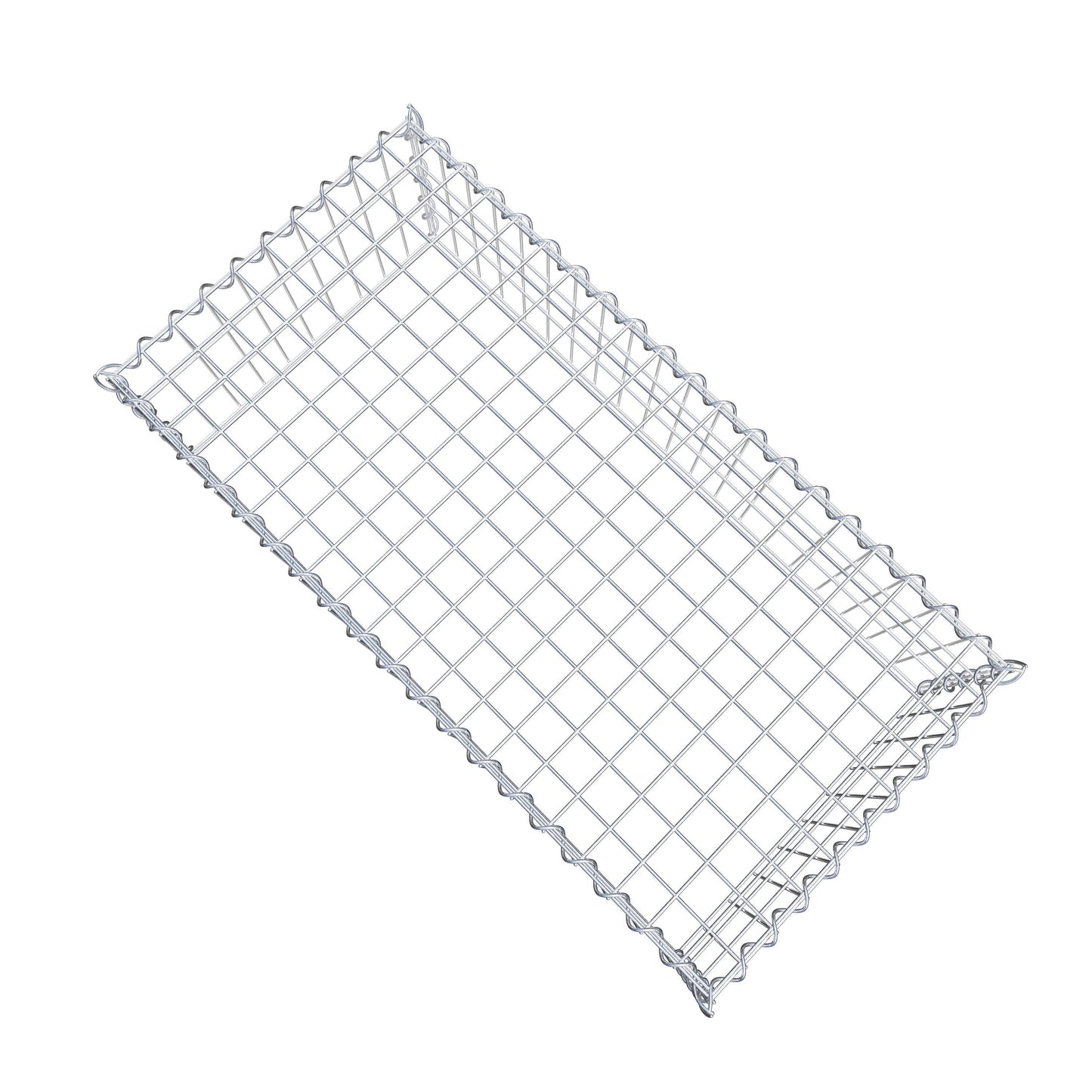 Anbaugabione Typ 3 100 cm x 30 cm x 50 cm (L x H x T), Maschenweite 5 cm x 10 cm, Spirale