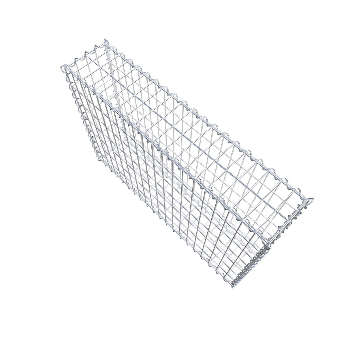 Schanskorf 100 cm x 70 cm x 20 cm (L x H x D), maaswijdte 5 cm x 10 cm, spiraalvormig