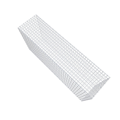 Gabion 200 cm x 100 cm x 50 cm (L x H x P), mailles 5 cm x 10 cm, anneau en C