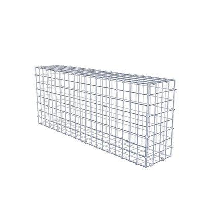 Gabbione 100 cm x 40 cm x 20 cm (L x H x P), maglia 5 x 5 cm, anello a spirale