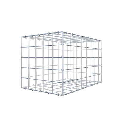 Schanskorf 80 cm x 50 cm x 50 cm (L x H x D), maaswijdte 10 cm x 10 cm, C-ring