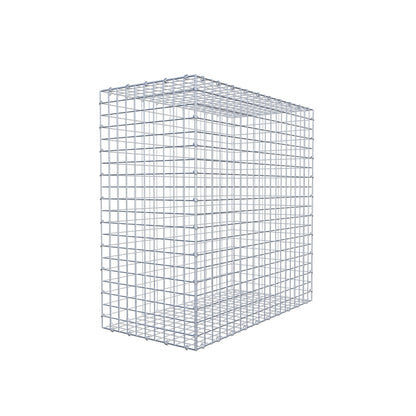 Gabbione 100 cm x 100 cm x 50 cm (L x H x P), maglia 5 cm x 5 cm, anello a C