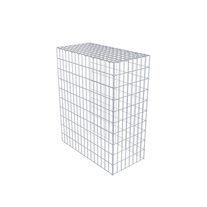 Gavión complementario de tipo 4 100 cm x 80 cm x 40 cm (L x A x P), malla 5 cm x 10 cm, anillo en C