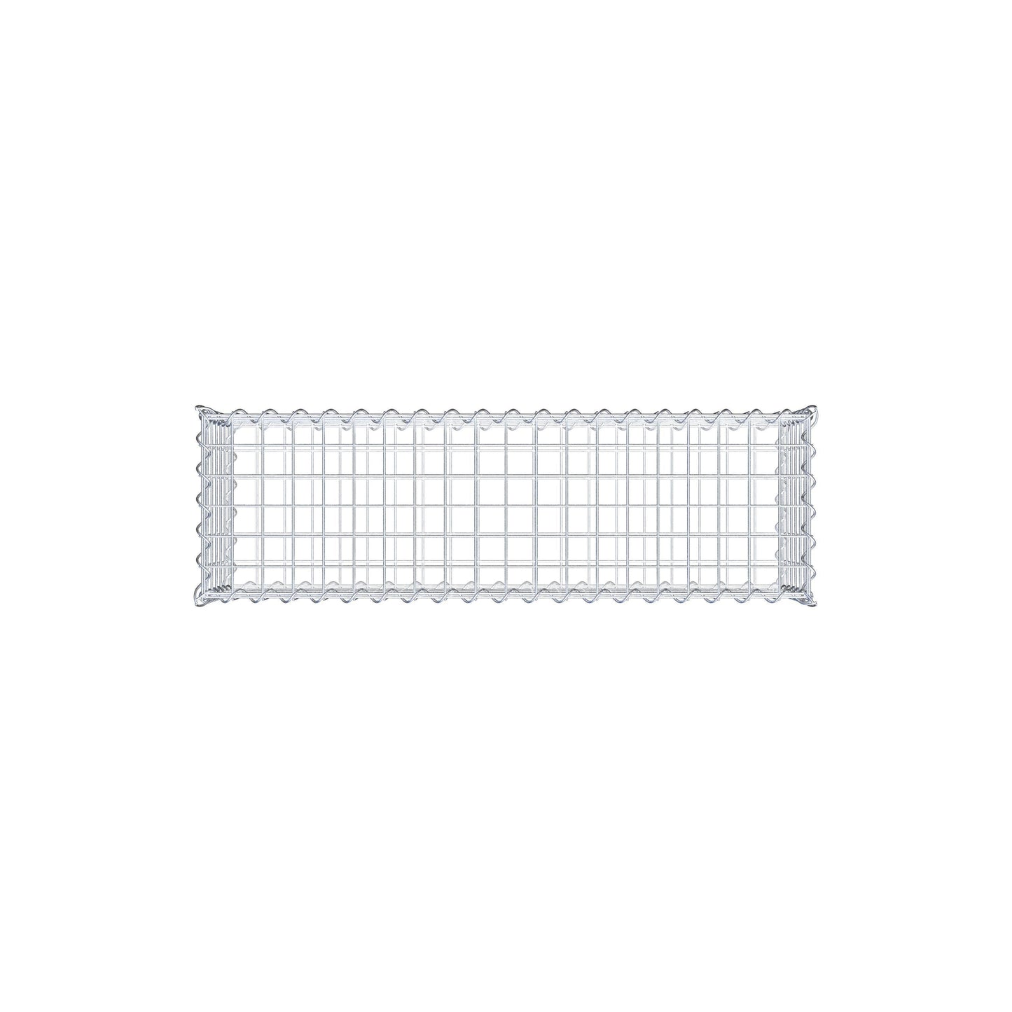 Gavión 100 cm x 30 cm x 30 cm (largo x alto x fondo), malla 5 cm x 5 cm, en espiral