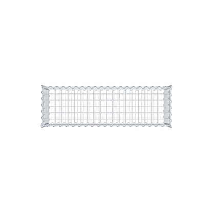 Gavión 100 cm x 30 cm x 30 cm (largo x alto x fondo), malla 5 cm x 5 cm, en espiral