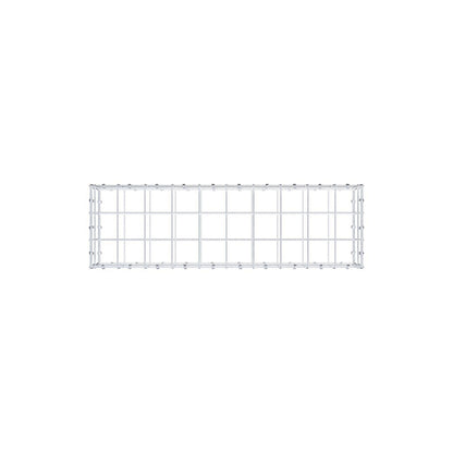 Gabion 100 cm x 20 cm x 30 cm (L x H x D), maskestørrelse 10 x 10 cm, spiralring