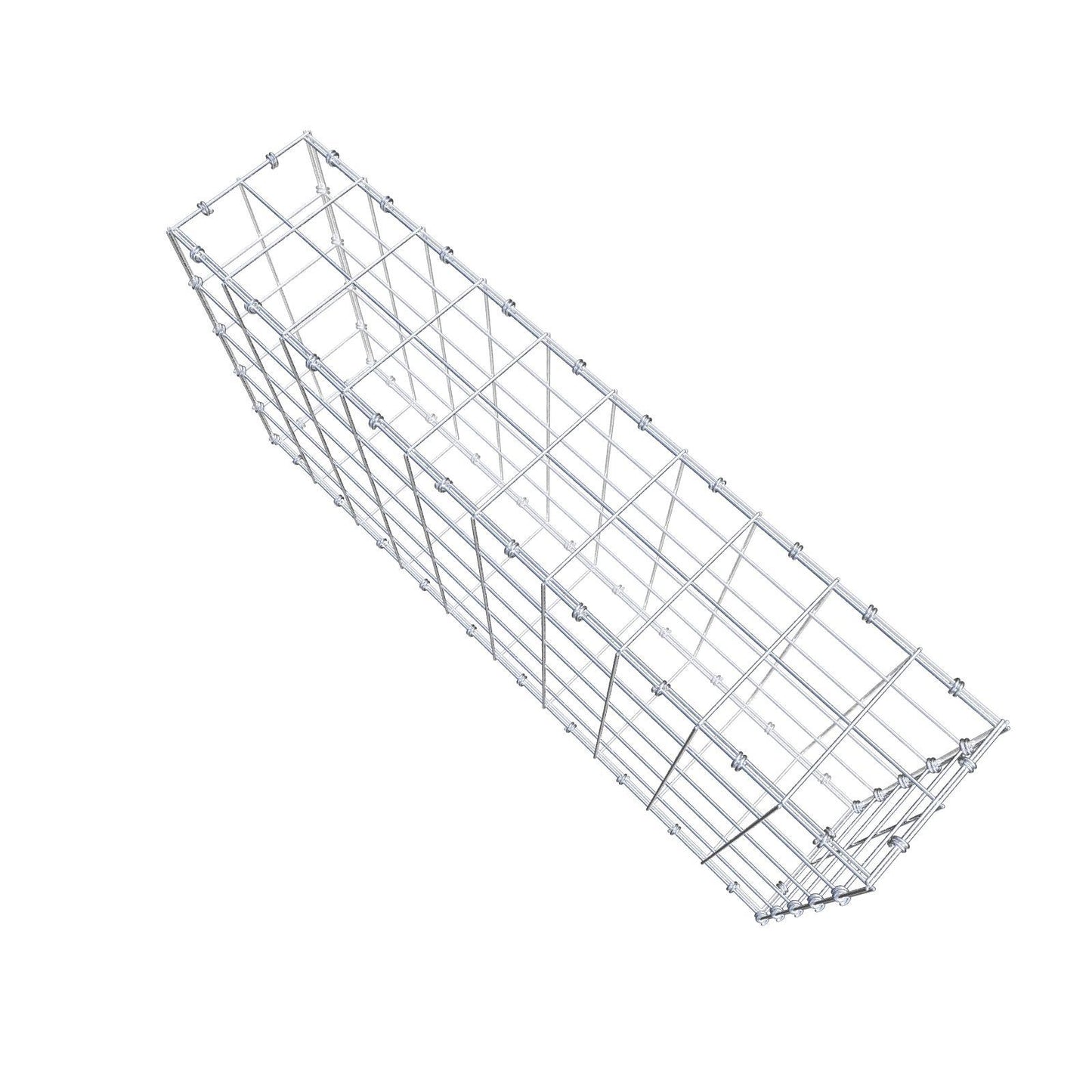 Schanskorf 100 cm x 50 cm x 20 cm (L x H x D), maaswijdte 10 x 10 cm, spiraalring