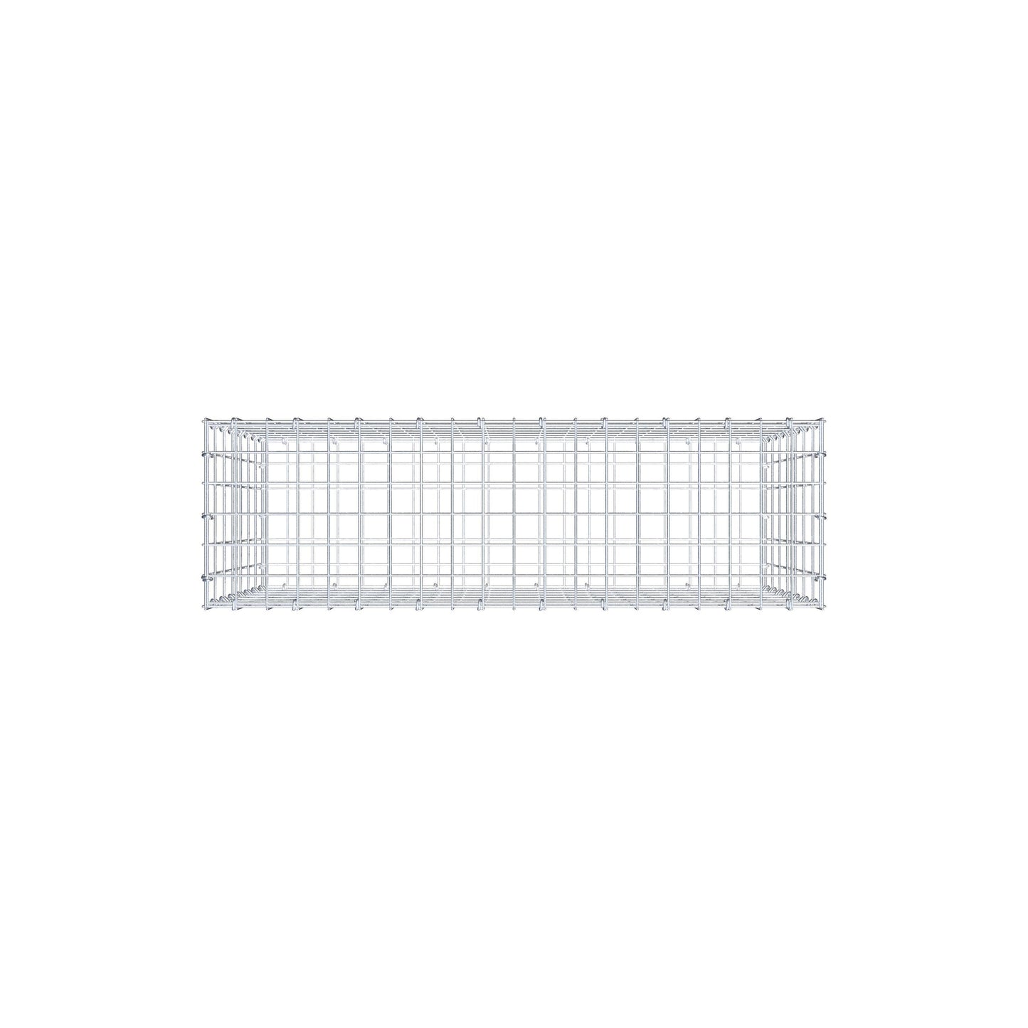 Gabbione 100 cm x 70 cm x 30 cm (L x H x P), maglia 5 cm x 10 cm, anello a C