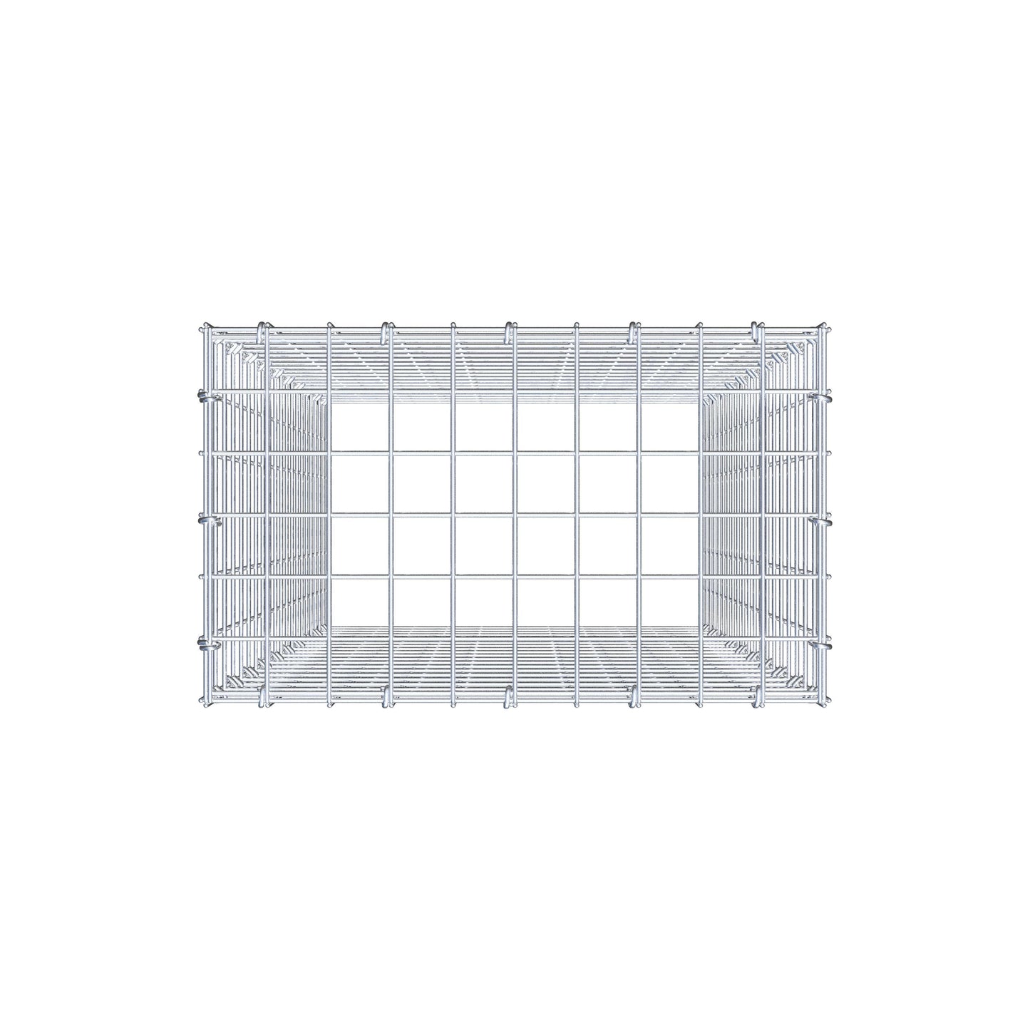 Mounted gabion type 3 100 cm x 50 cm x 30 cm (L x H x D), mesh size 5 cm x 5 cm, C-ring