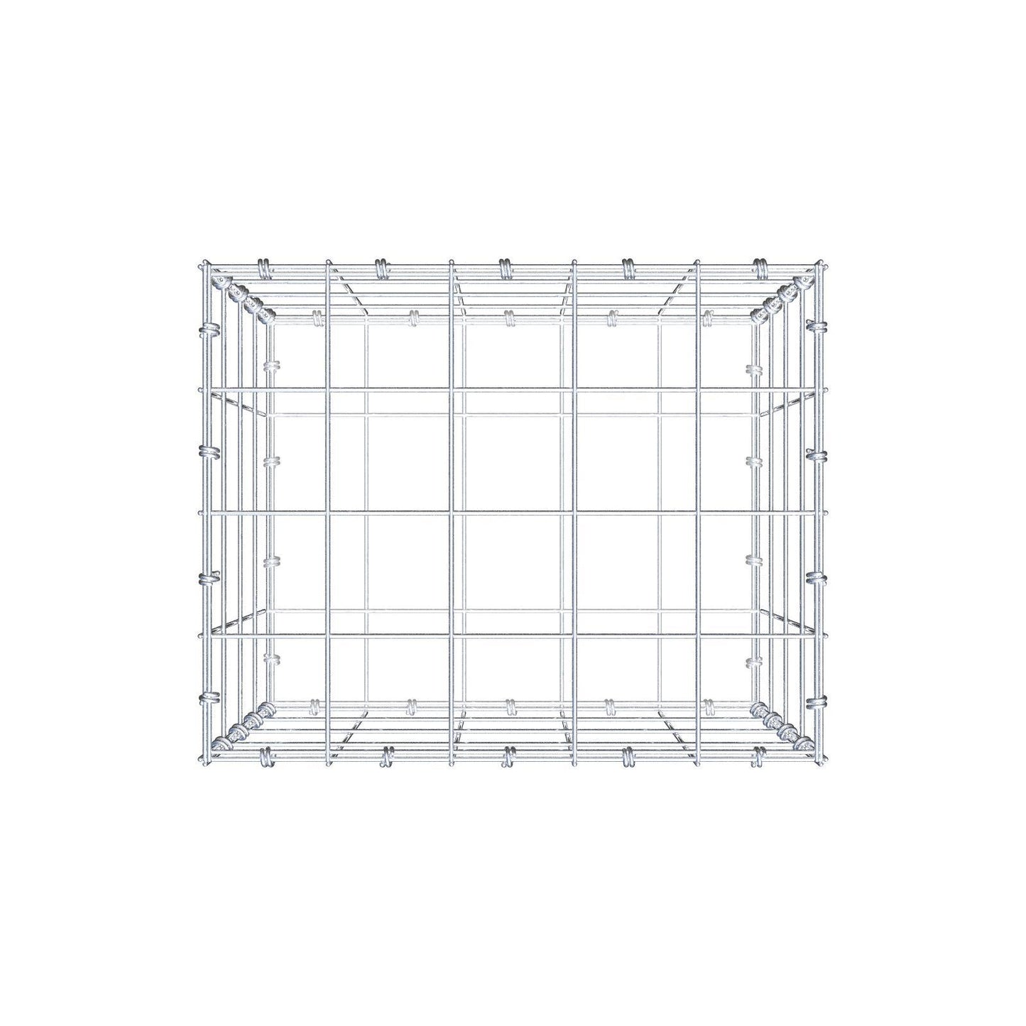 Gabion 50 cm x 40 cm x 40 cm (L x H x D), mesh size 10 x 10 cm, spiral ring