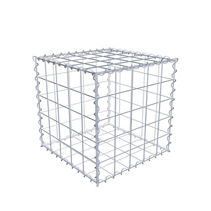 Gabion 50 cm x 50 cm x 50 cm (L x H x P), mailles 10 cm x 10 cm, spirale