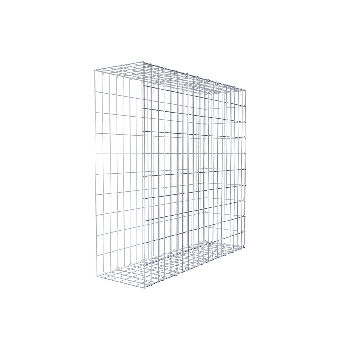 Mounted gabion type 2 100 cm x 100 cm x 30 cm, mesh size 5 cm x 10 cm, C-ring