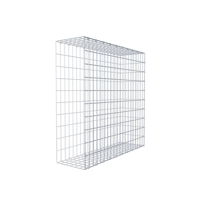 Mounted gabion type 2 100 cm x 100 cm x 30 cm, mesh size 5 cm x 10 cm, C-ring