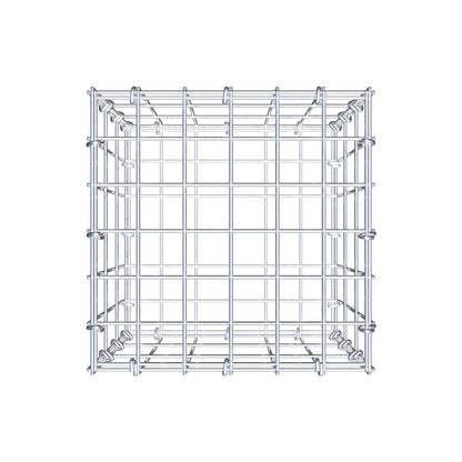 Gabion 30 cm x 30 cm x 30 cm (L x H x P), mailles 5 cm x 10 cm, anneau en C