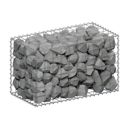 Gabion 100 cm x 60 cm x 50 cm (L x H x D), maskestørrelse 10 cm x 10 cm, spiral