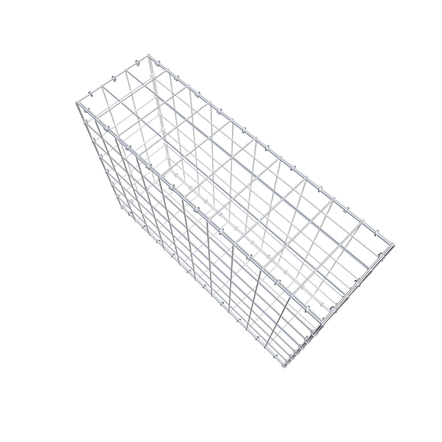 Gavión 100 cm x 70 cm x 30 cm (L x A x P), malla 10 cm x 10 cm, anillo en C