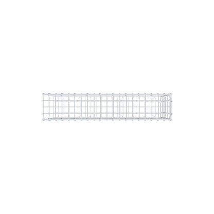 Opzetpaal type 2 100 cm x 60 cm x 20 cm, maaswijdte 5 cm x 10 cm, C-ring