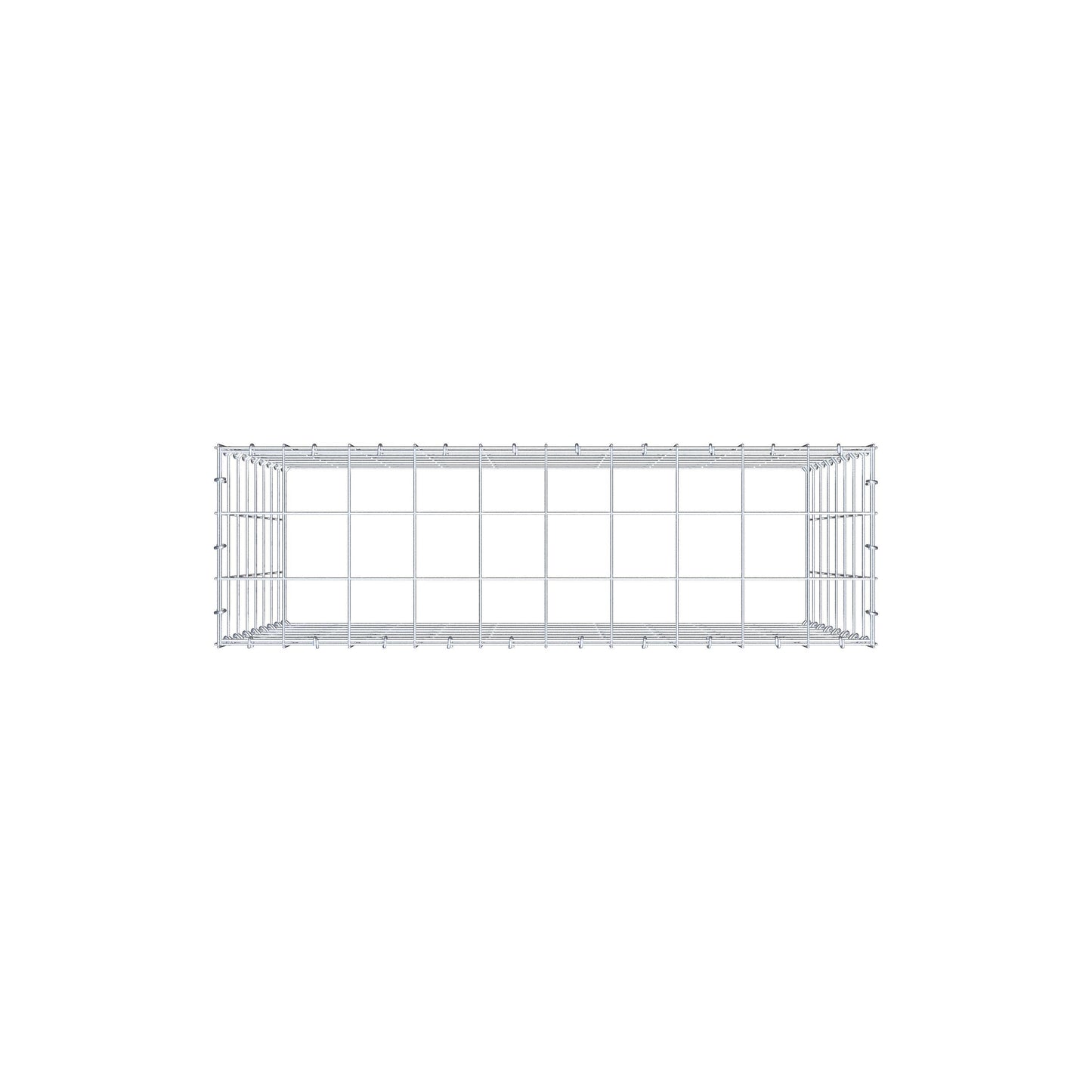 Gabbione aggiuntivo di tipo 3 100 cm x 80 cm x 30 cm (L x H x P), maglia 10 cm x 10 cm, anello a C