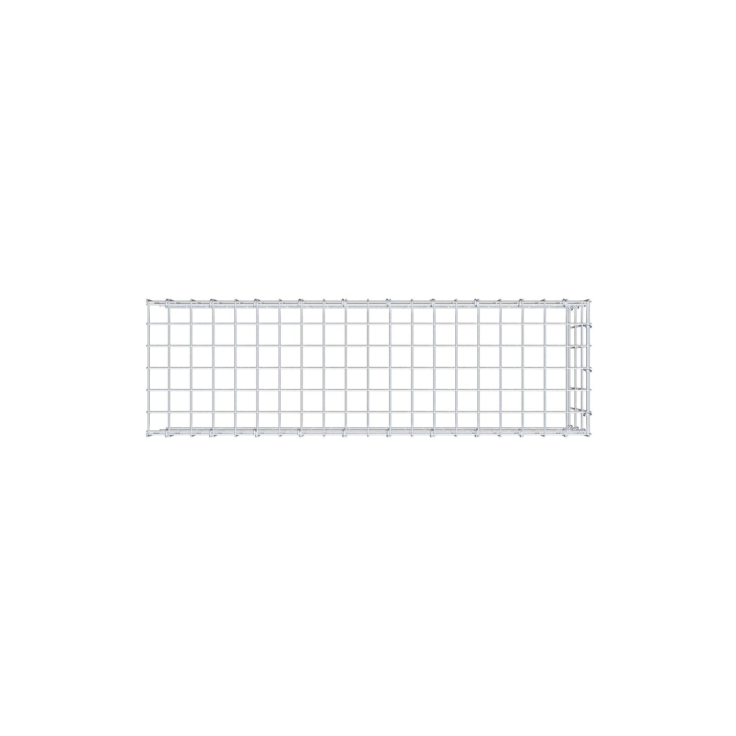 Fourche rapportée type 4 100 cm x 30 cm x 30 cm (L x H x P), mailles 5 cm x 10 cm, anneau C