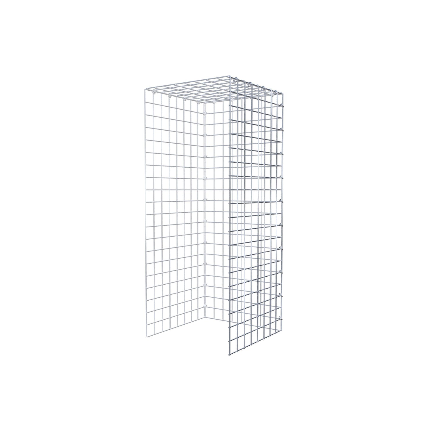 Gavión adicional tipo 4 100 cm x 40 cm x 40 cm (L x A x P), malla 5 cm x 5 cm, anillo en C