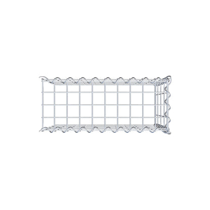 Grown-on gabion type 4 50 cm x 40 cm x 20 cm (L x H x D), mesh size 5 cm x 10 cm, spiral