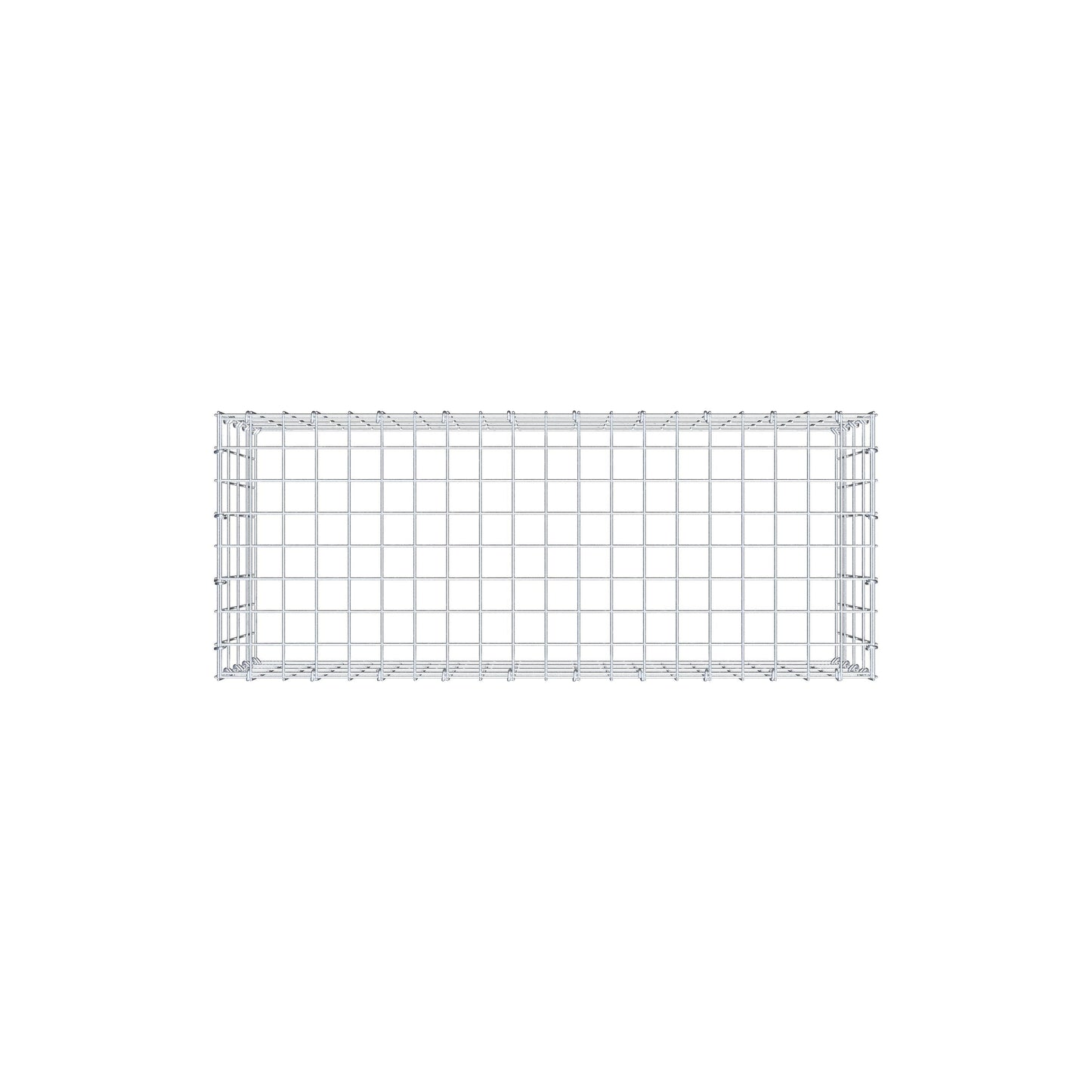 Fourche rapportée type 3 100 cm x 40 cm x 40 cm (L x H x P), mailles 5 cm x 10 cm, anneau C