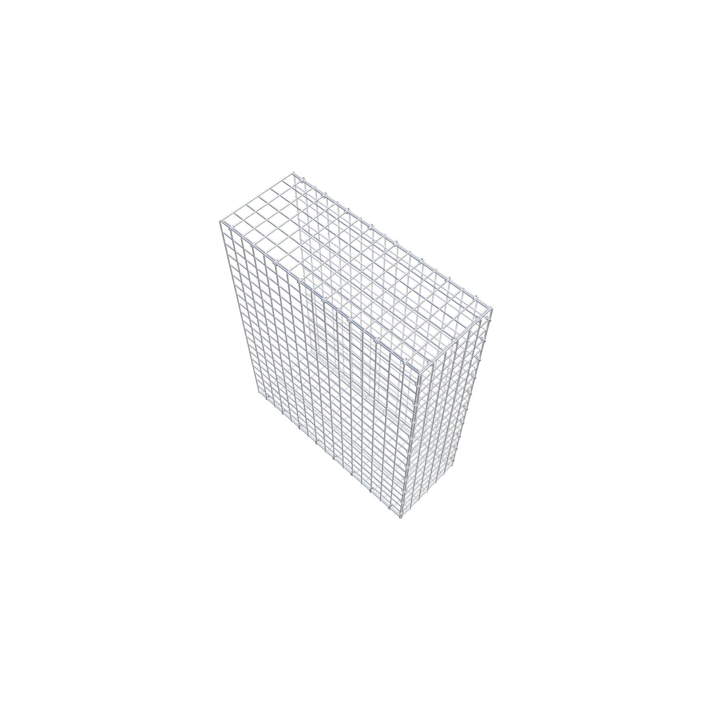 Gavión complementario de tipo 2 100 cm x 80 cm x 30 cm (largo x alto x fondo), malla 5 cm x 5 cm, anillo en C