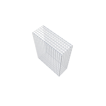 Gavión complementario de tipo 2 100 cm x 80 cm x 30 cm (largo x alto x fondo), malla 5 cm x 5 cm, anillo en C