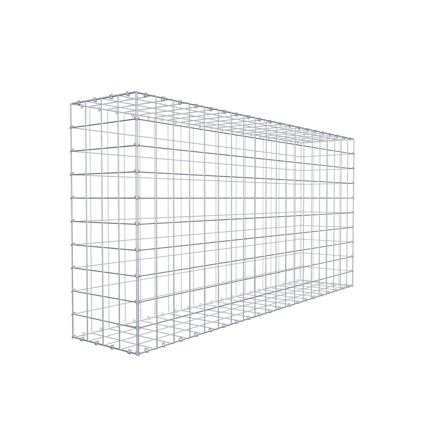 Gavión 200 cm x 100 cm x 40 cm (L x A x P), malla 10 cm x 10 cm, anillo en C