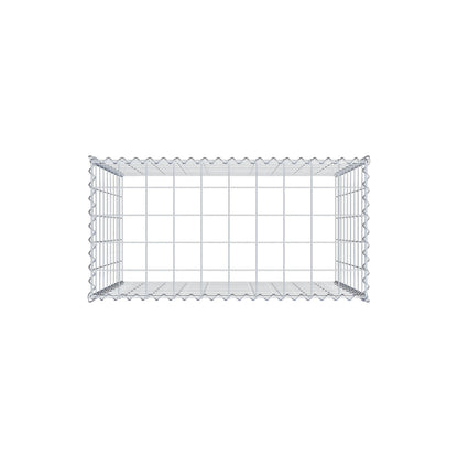 Anbaugabione Typ 3 100 cm x 90 cm x 50 cm (L x H x T), Maschenweite 10 cm x 10 cm, Spirale