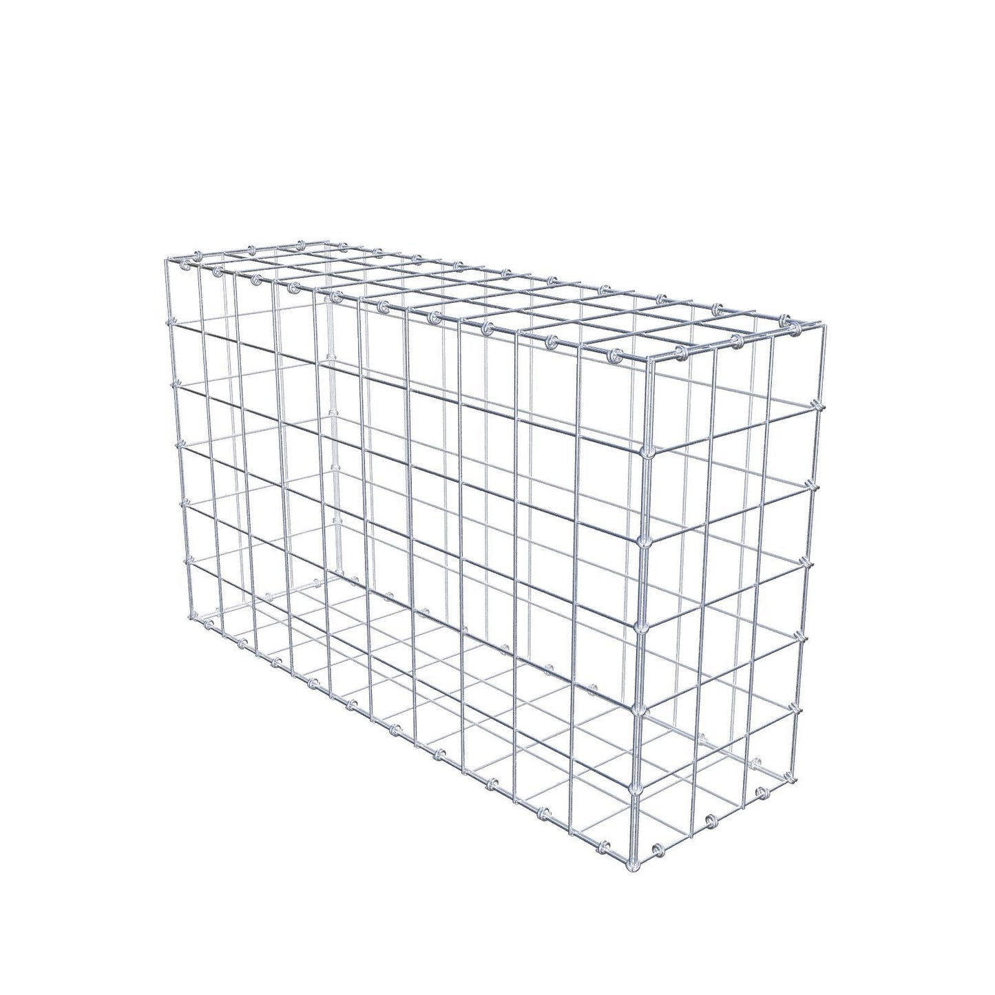 Gabion 100 cm x 60 cm x 30 cm (L x H x D), mesh size 10 x 10 cm, spiral ring