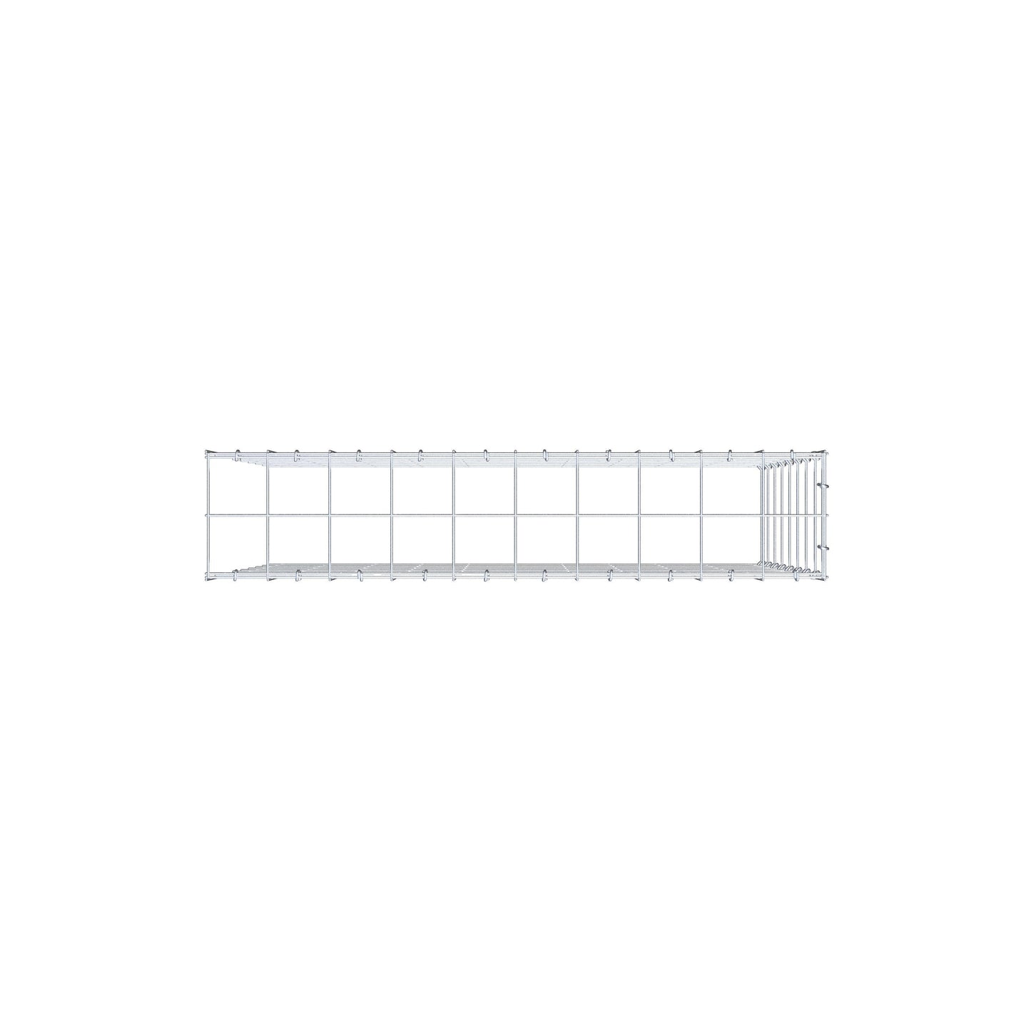 Anbaugabione Typ 4 100 cm x 80 cm x 20 cm (L x H x T), Maschenweite 10 cm x 10 cm, C-Ring
