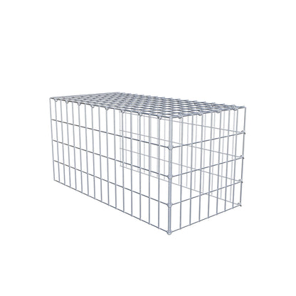 Fourche rapportée type 4 80 cm x 40 cm x 40 cm (L x H x P), mailles 5 cm x 10 cm, anneau C