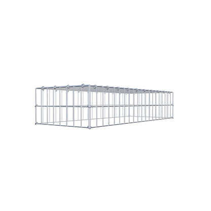 Gabbione aggiuntivo di tipo 3 100 cm x 20 cm x 40 cm (L x H x P), maglia 5 cm x 10 cm, anello a C