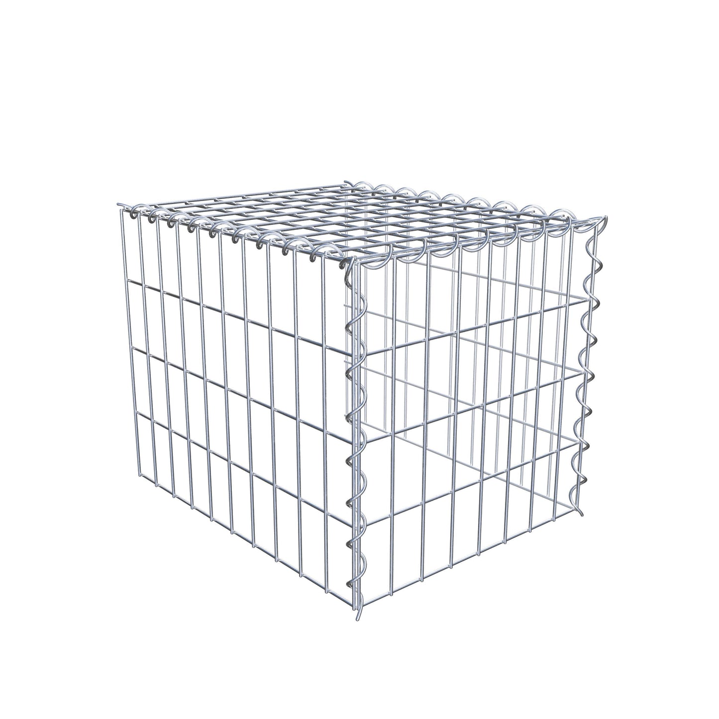 Gabion rapporté type 4 50 cm x 40 cm x 40 cm (L x H x P), mailles 5 cm x 10 cm, spirale