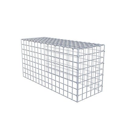 Toegevoegde pool type 4 80 cm x 40 cm x 30 cm (L x H x D), maaswijdte 5 cm x 5 cm, C-ring