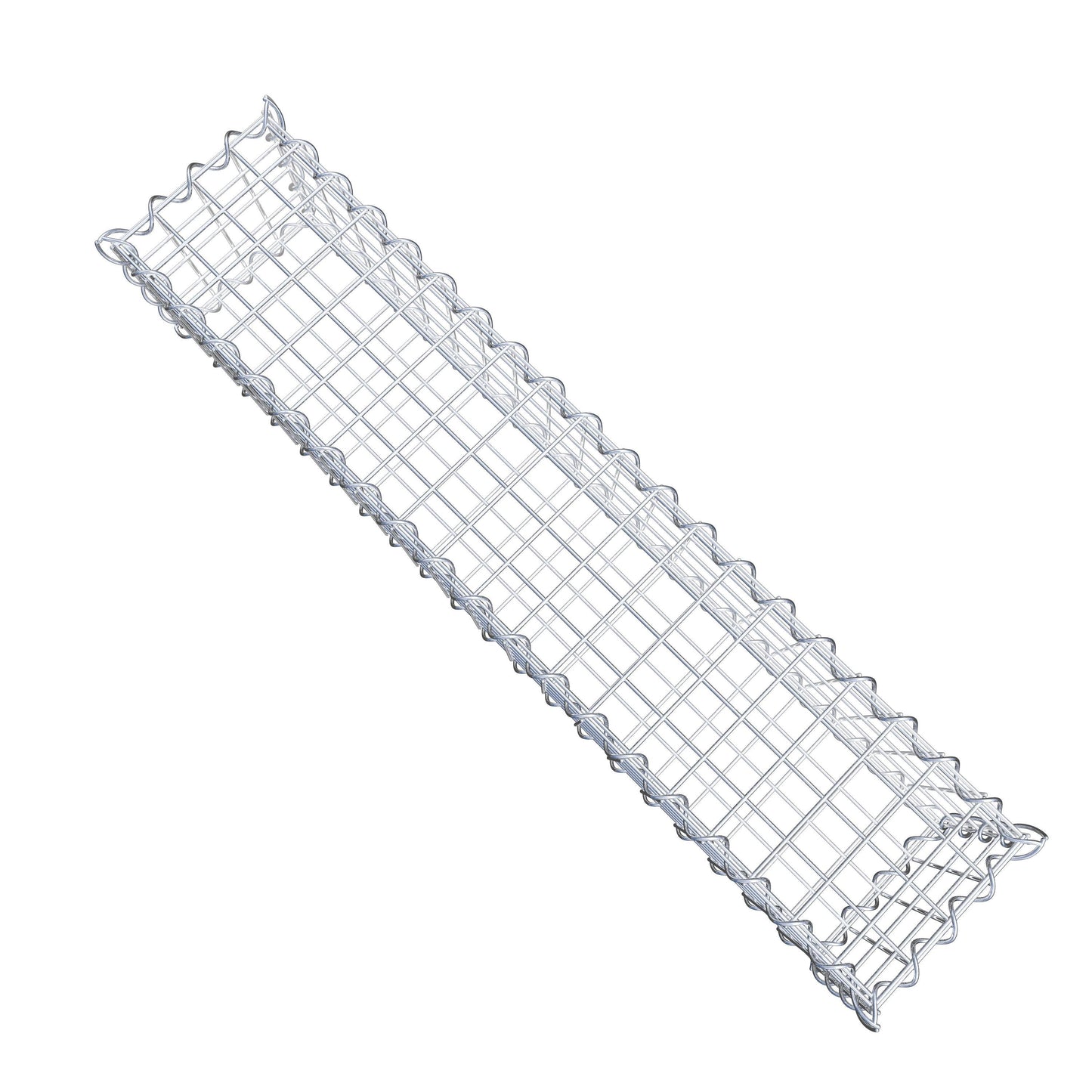 Gabbione 100 cm x 20 cm x 20 cm (L x H x P), maglia 5 cm x 5 cm, spirale