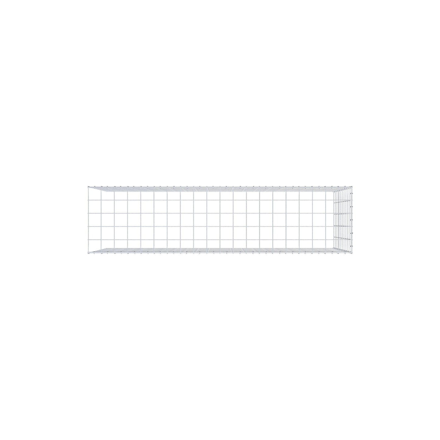 Fourche rapportée type 4 200 cm x 100 cm x 50 cm (L x H x P), mailles 10 cm x 10 cm, anneau en C