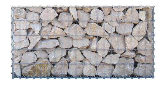2er Set Gabionen 100 cm x 40 cm x 20 cm (L x H x T), Maschenweite 5 x 10 cm, Spirale
