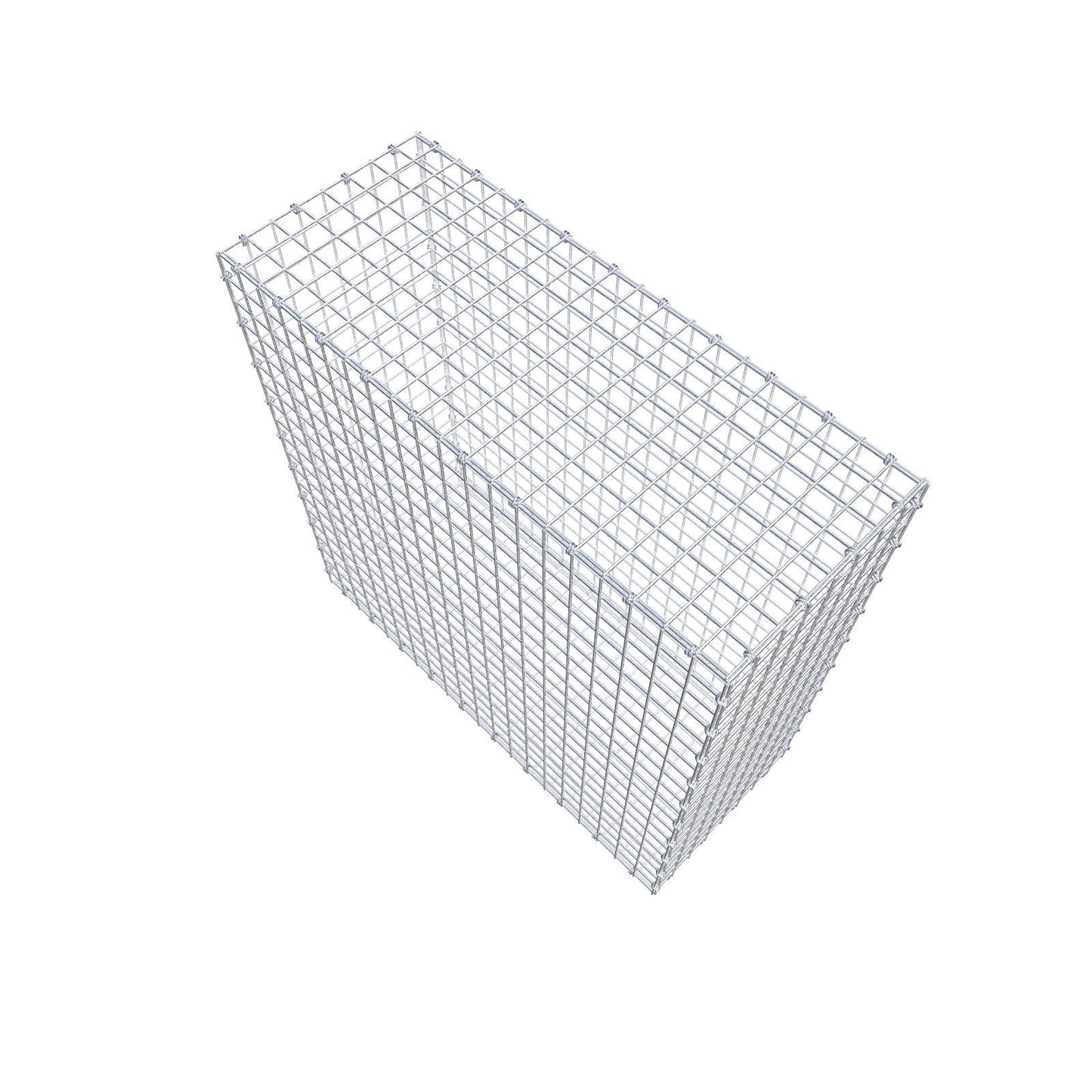 Gabbione 100 cm x 100 cm x 40 cm (L x H x P), maglia 5 x 5 cm, anello a spirale