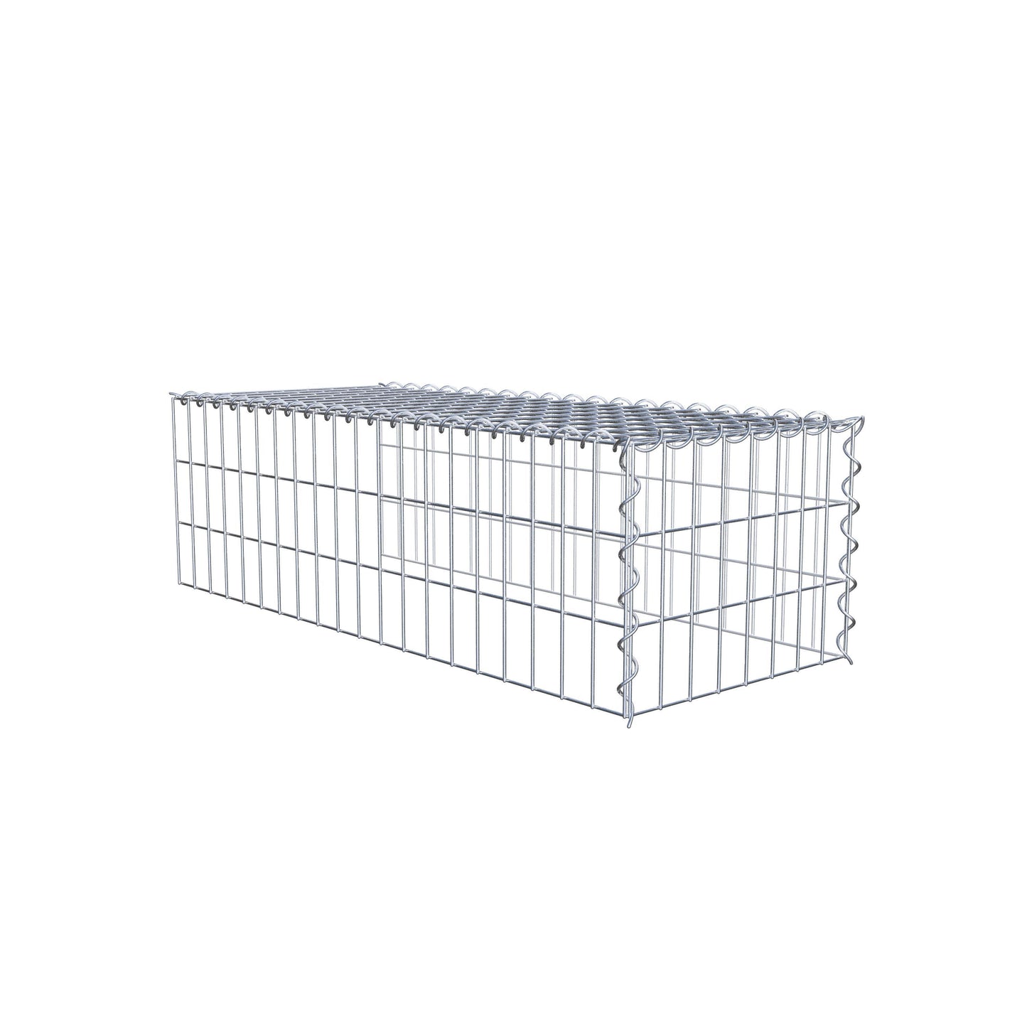 Anbaugabione Typ 4 100 cm x 30 cm x 40 cm (L x H x T), Maschenweite 5 cm x 10 cm, Spirale