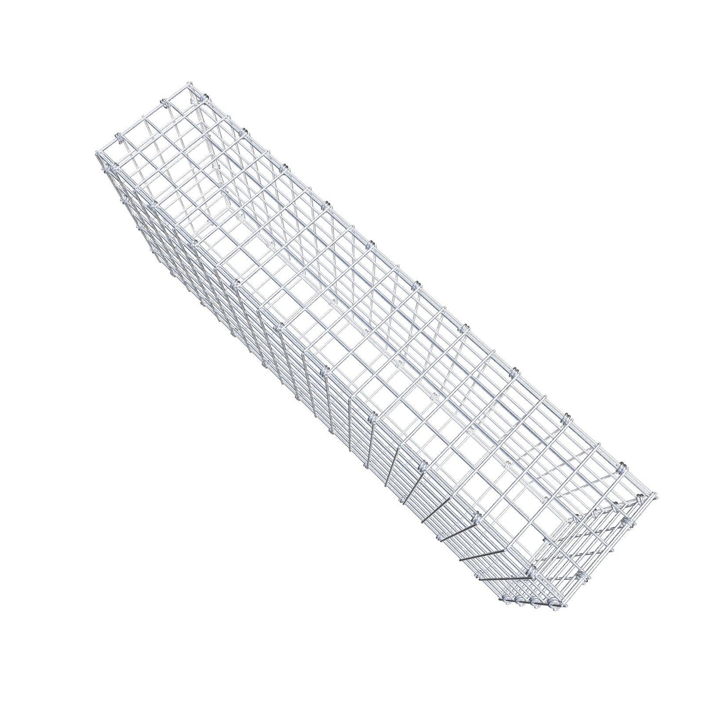 Gabbione 100 cm x 40 cm x 20 cm (L x H x P), maglia 5 x 5 cm, anello a spirale